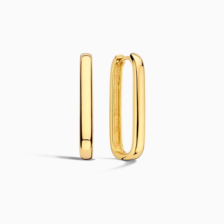 Sophisticated Gold Icon Hoop Earrings