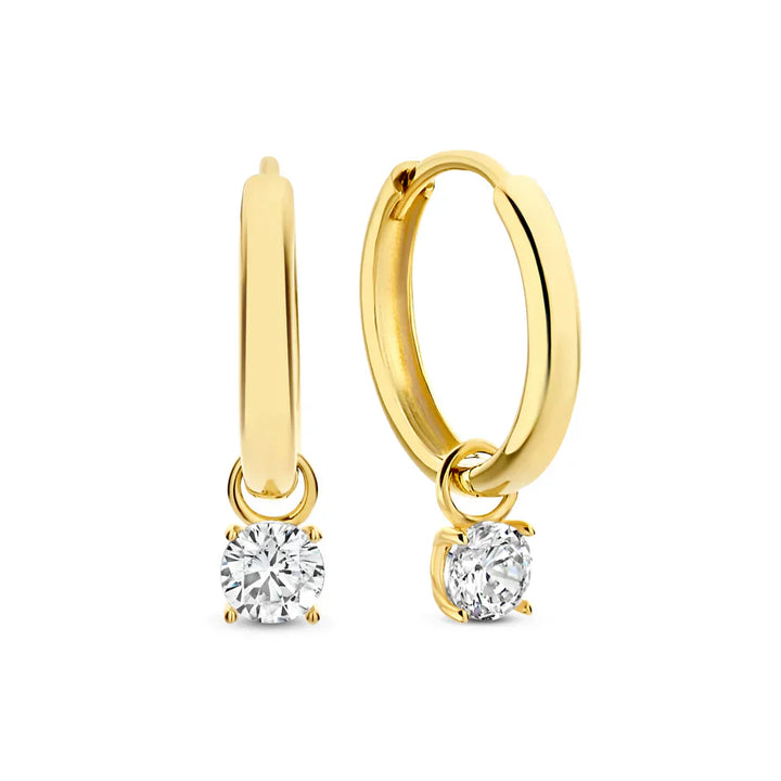 Timeless Gold Larmes de Lune Hoop Earrings