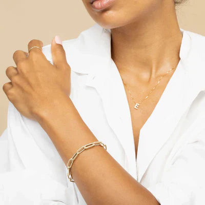 Chic Love Letter Gold Initial Necklace
