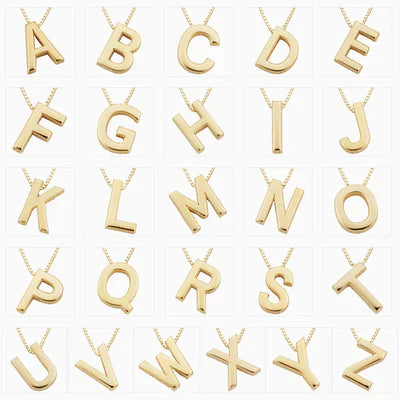 Chic Love Letter Gold Initial Necklace