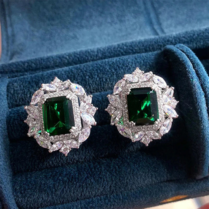 Shiny Gemstone Earrings