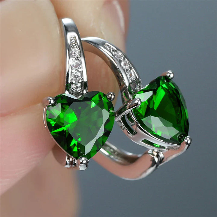 Chic Emerald Green Earrings