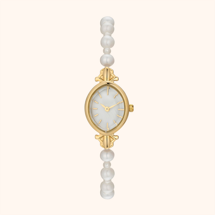Pearl Gold Bracelet Watch