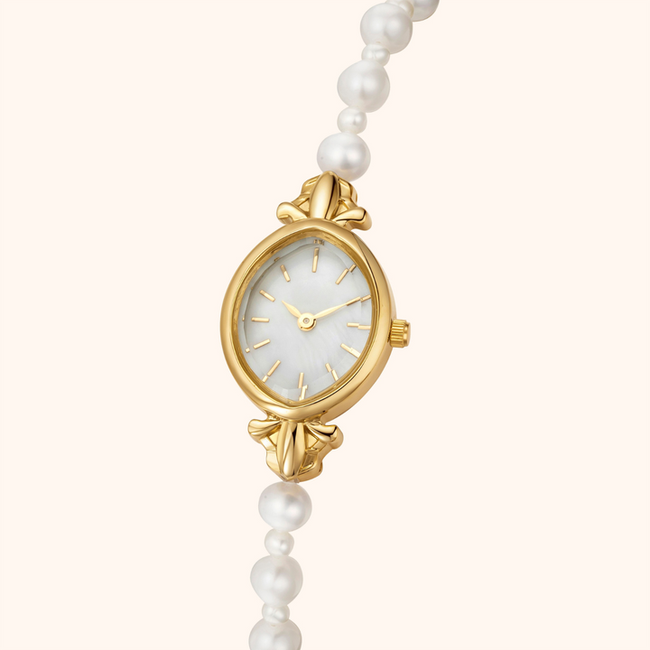 Pearl Gold Bracelet Watch
