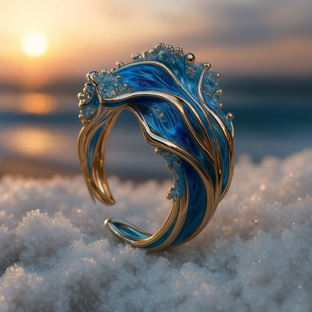 Adjustable Antique Waved Ring