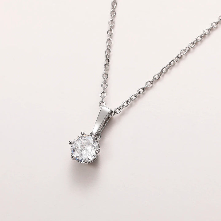 Classic Zirconia Pendant Necklace