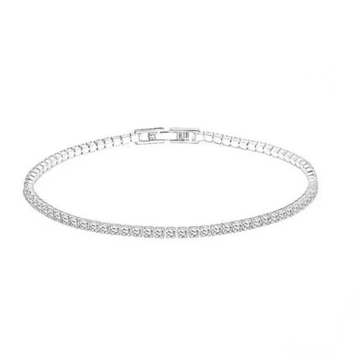 Elegant Sterling Silver Zirconia Tennis Bracelet