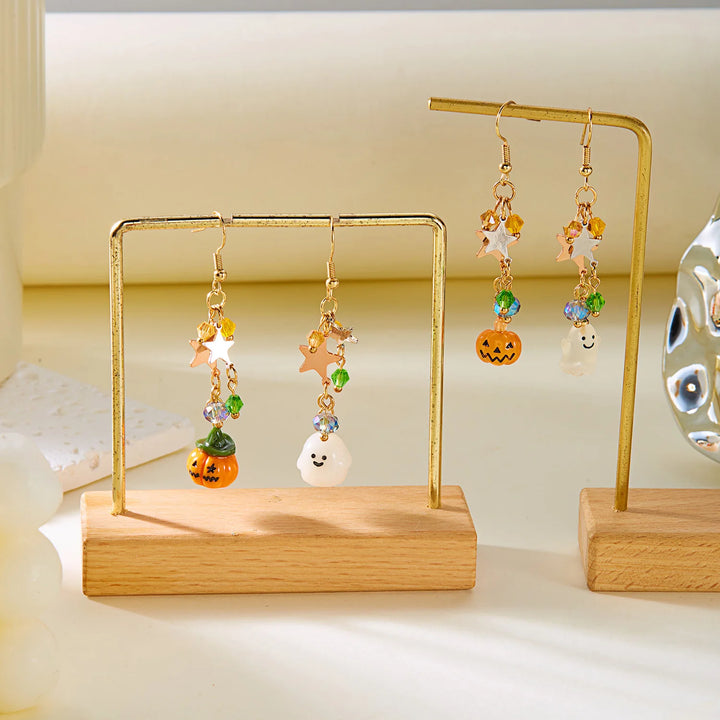 Halloween Pumpkin & Ghost Dangle Earrings