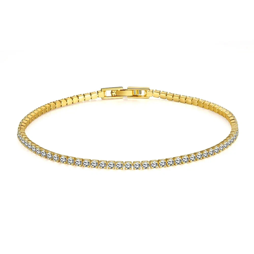 Elegant Sterling Silver Zirconia Tennis Bracelet