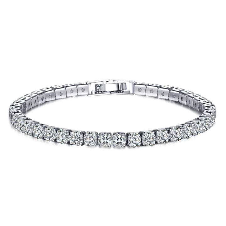 Elegant Gold Sterling Silver Tennis Bracelet