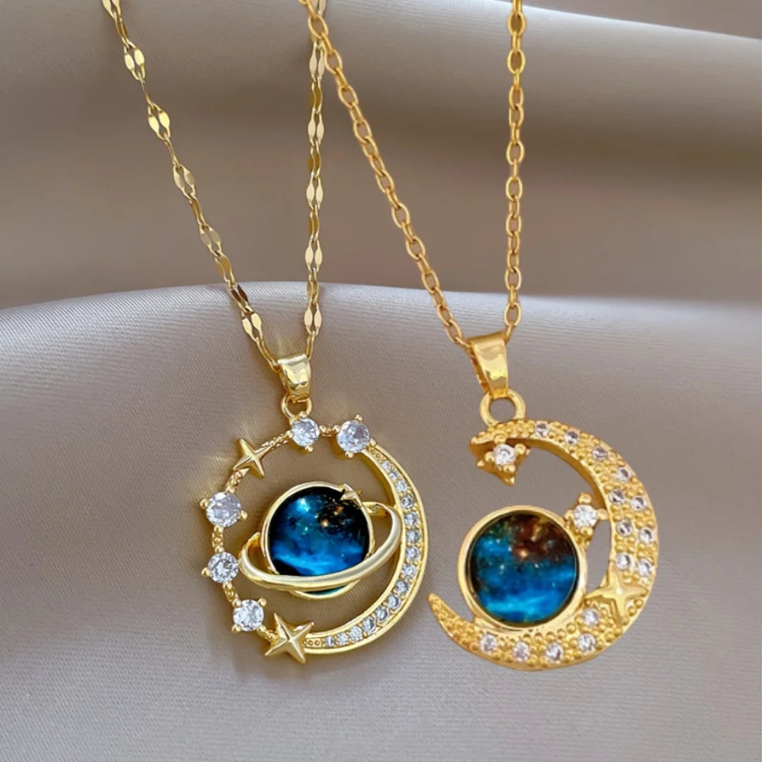 Chic Unisex Daily Couple Pendant Necklace