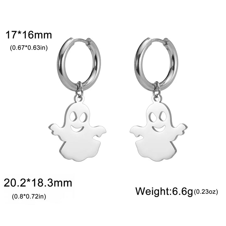 Ghost Hoop Earrings