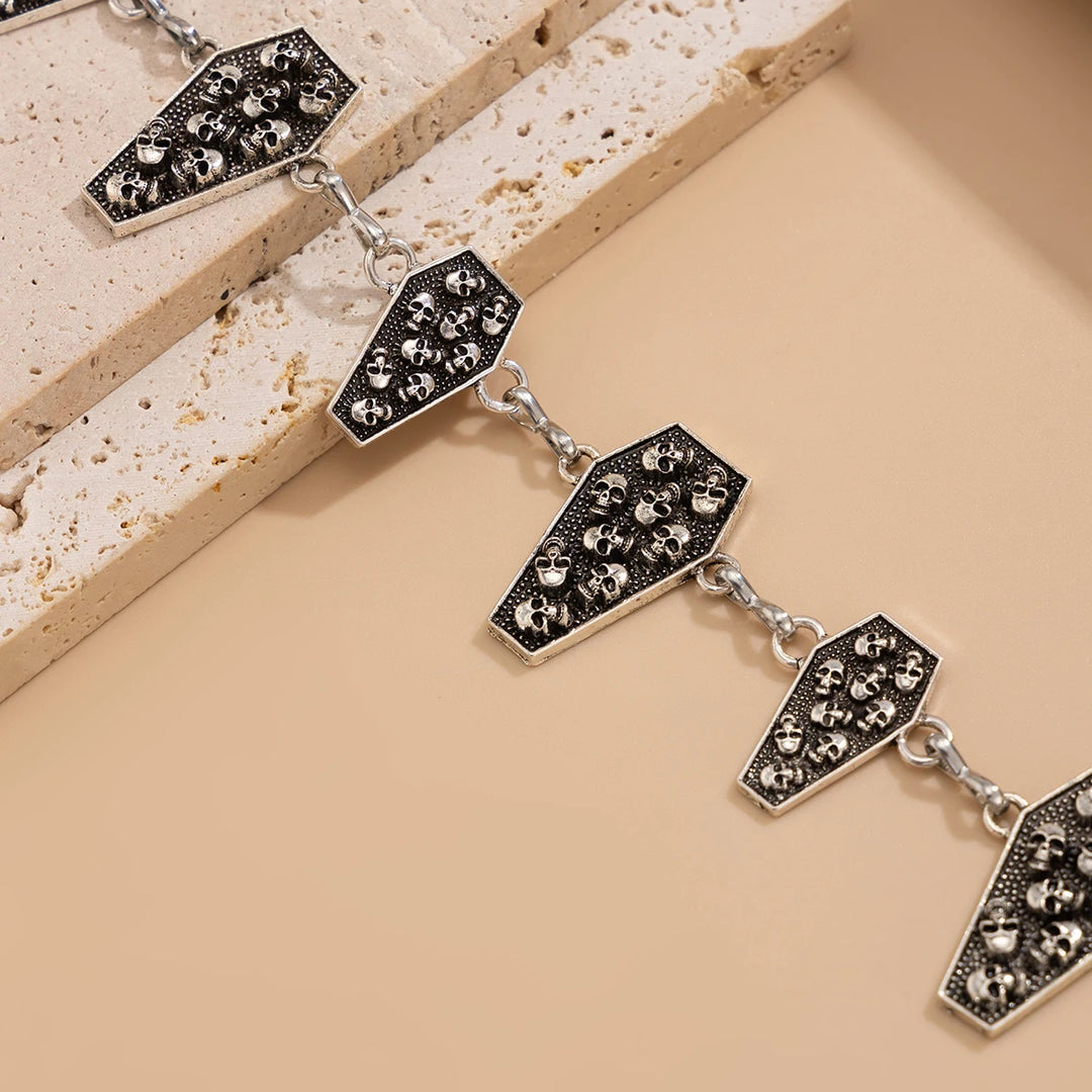 Gothic Coffin Skeleton Waist Chain