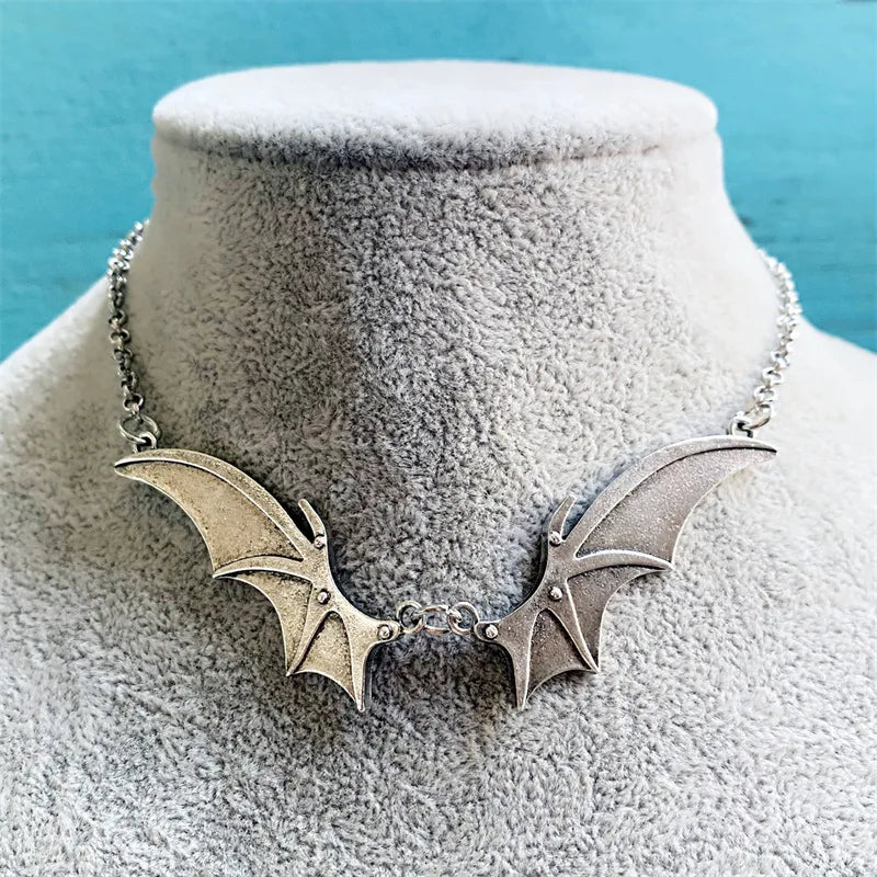 Gothic Vampire Bat Wings Choker