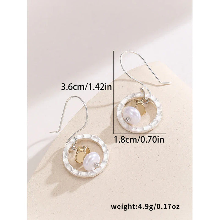 Retro Circular Pendant Earrings