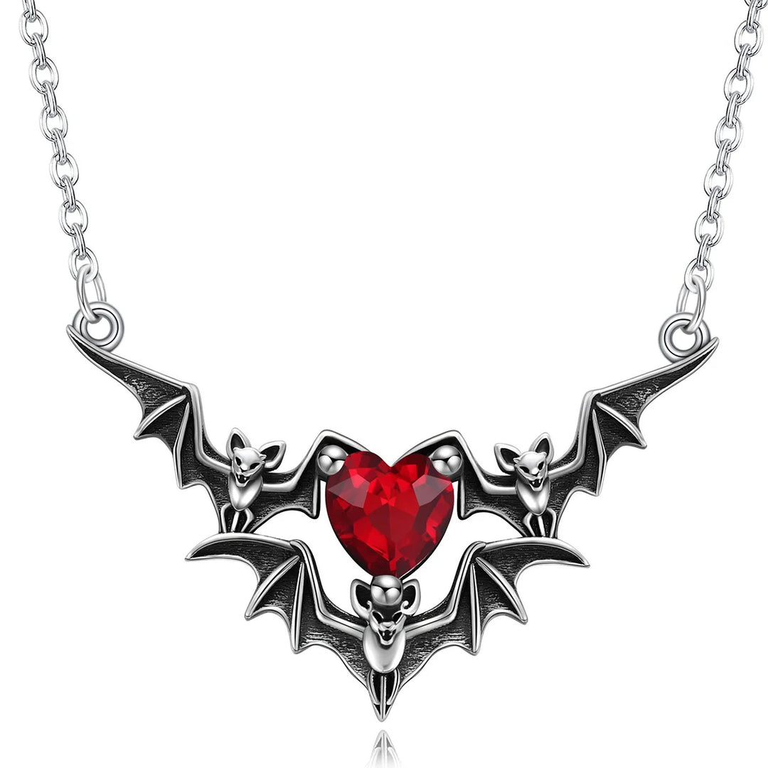 Gothic Heart Pendant Necklace