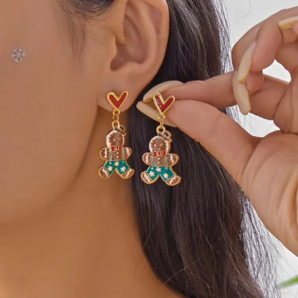 Elegant Crystal Snowflake Pearl Drop Earrings