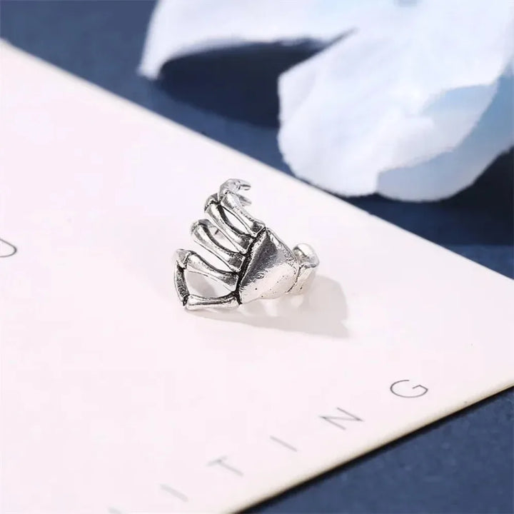 Gothic Skeleton Hand Ear Cuff