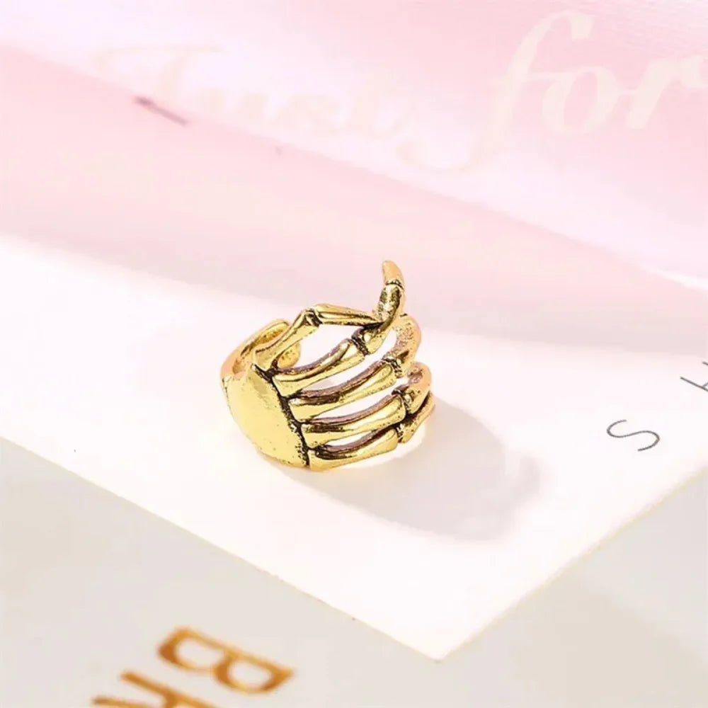 Gothic Skeleton Hand Ear Cuff