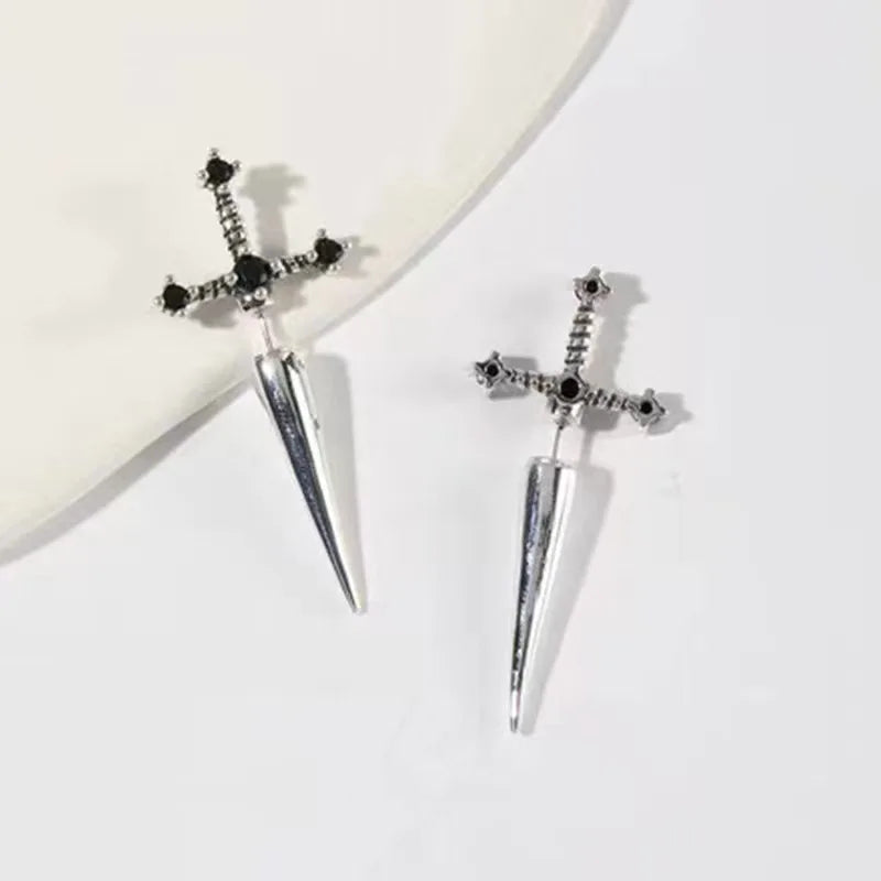 Gothic Sword Dagger Earrings