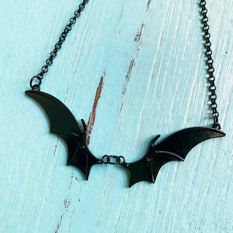 Gothic Vampire Bat Wings Choker