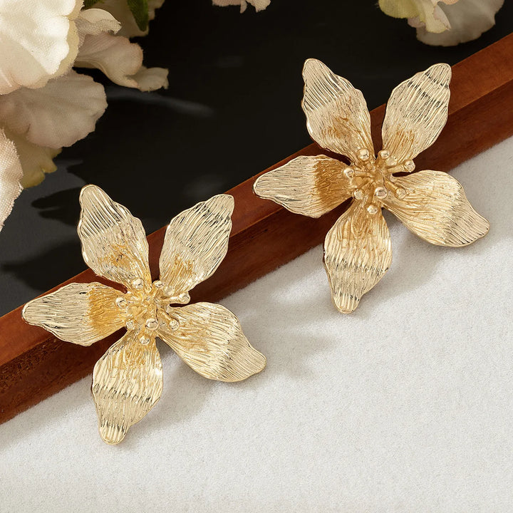 Bold Summer Enamel Flower Stud Earrings