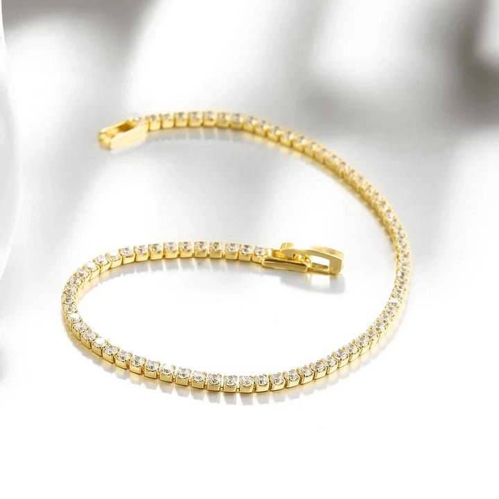 Elegant Sterling Silver Zirconia Tennis Bracelet