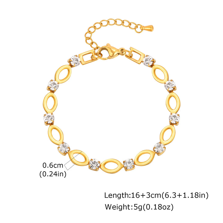Exclusive Oval Link Zirconia Set