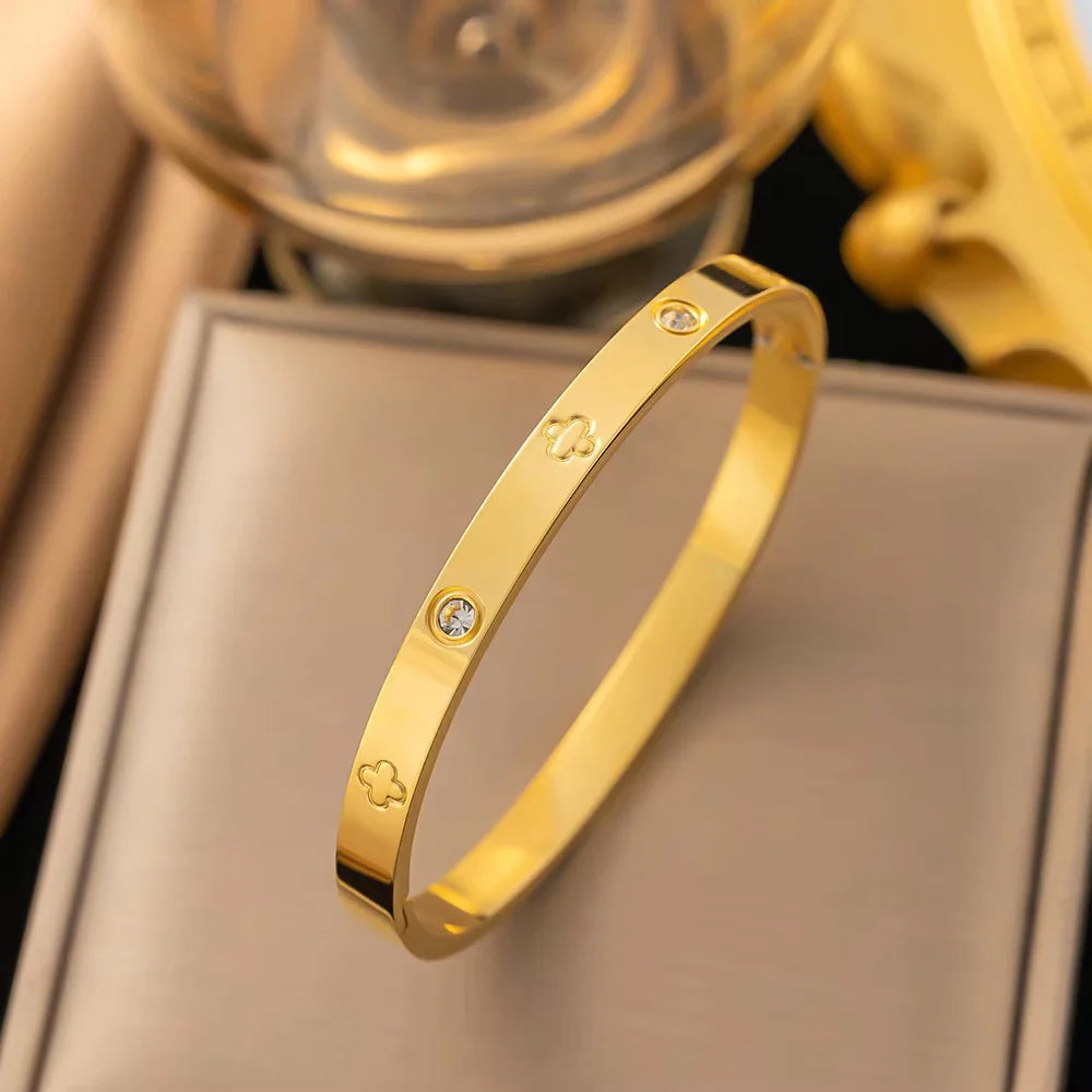 Elegant Crystal Bangles