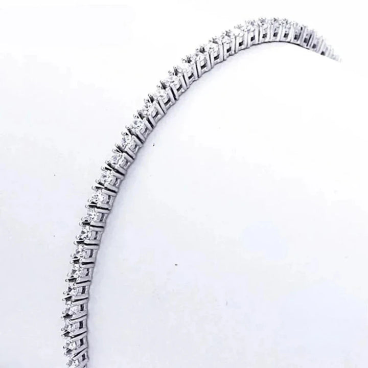 Elegant Sterling Silver Zirconia Tennis Bracelet