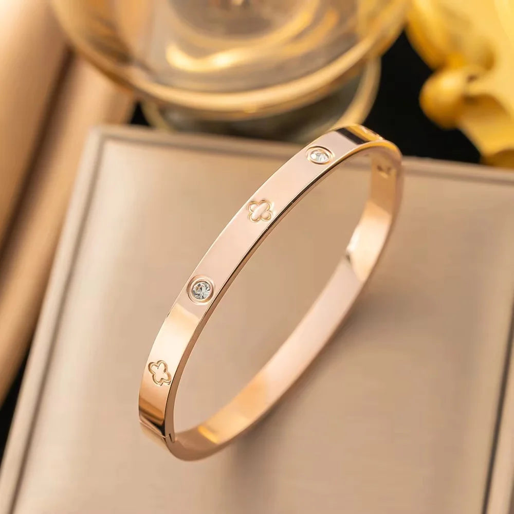 Elegant Crystal Bangles