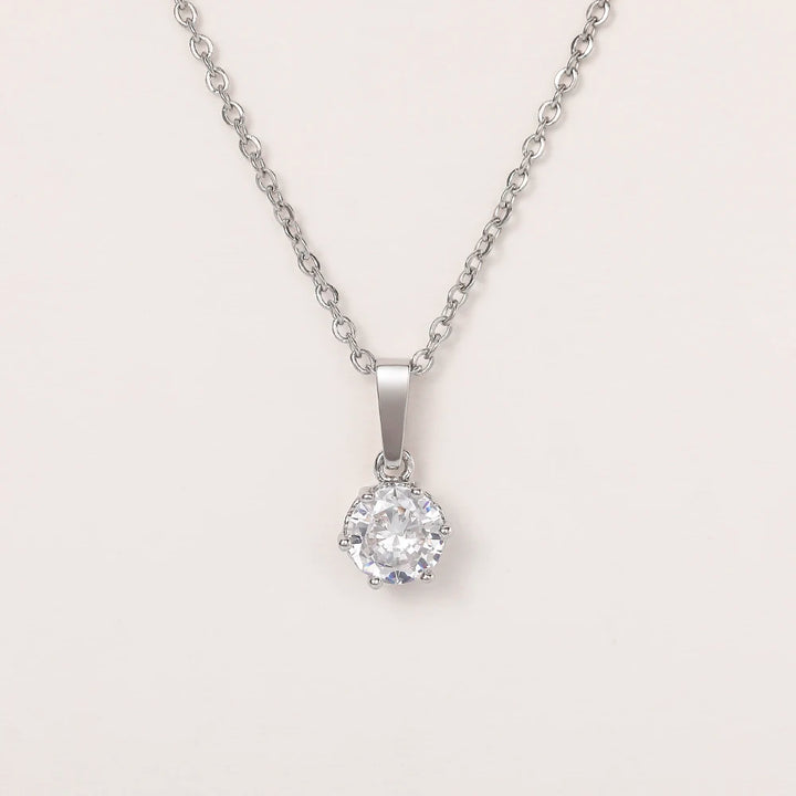 Classic Zirconia Pendant Necklace