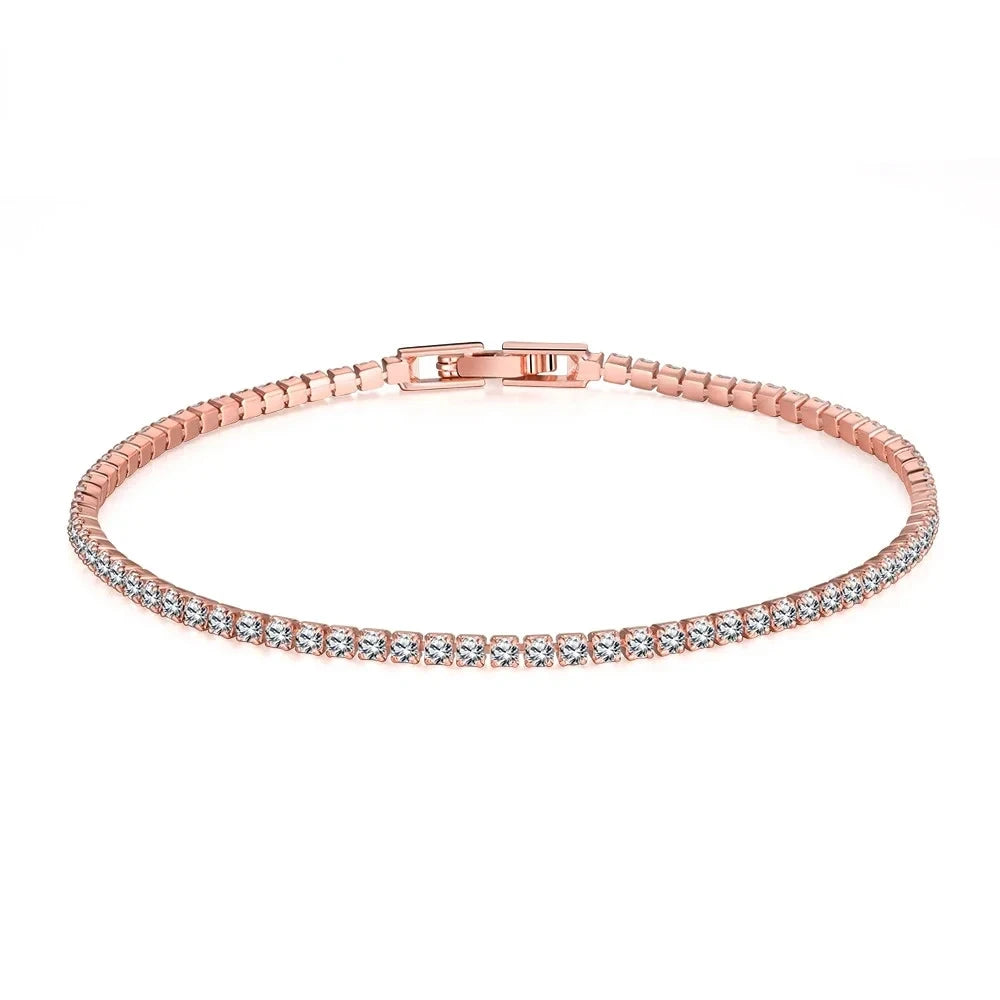 Elegant Sterling Silver Zirconia Tennis Bracelet