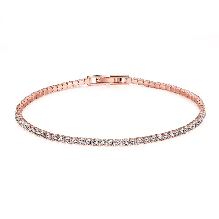 Elegant Sterling Silver Zirconia Tennis Bracelet