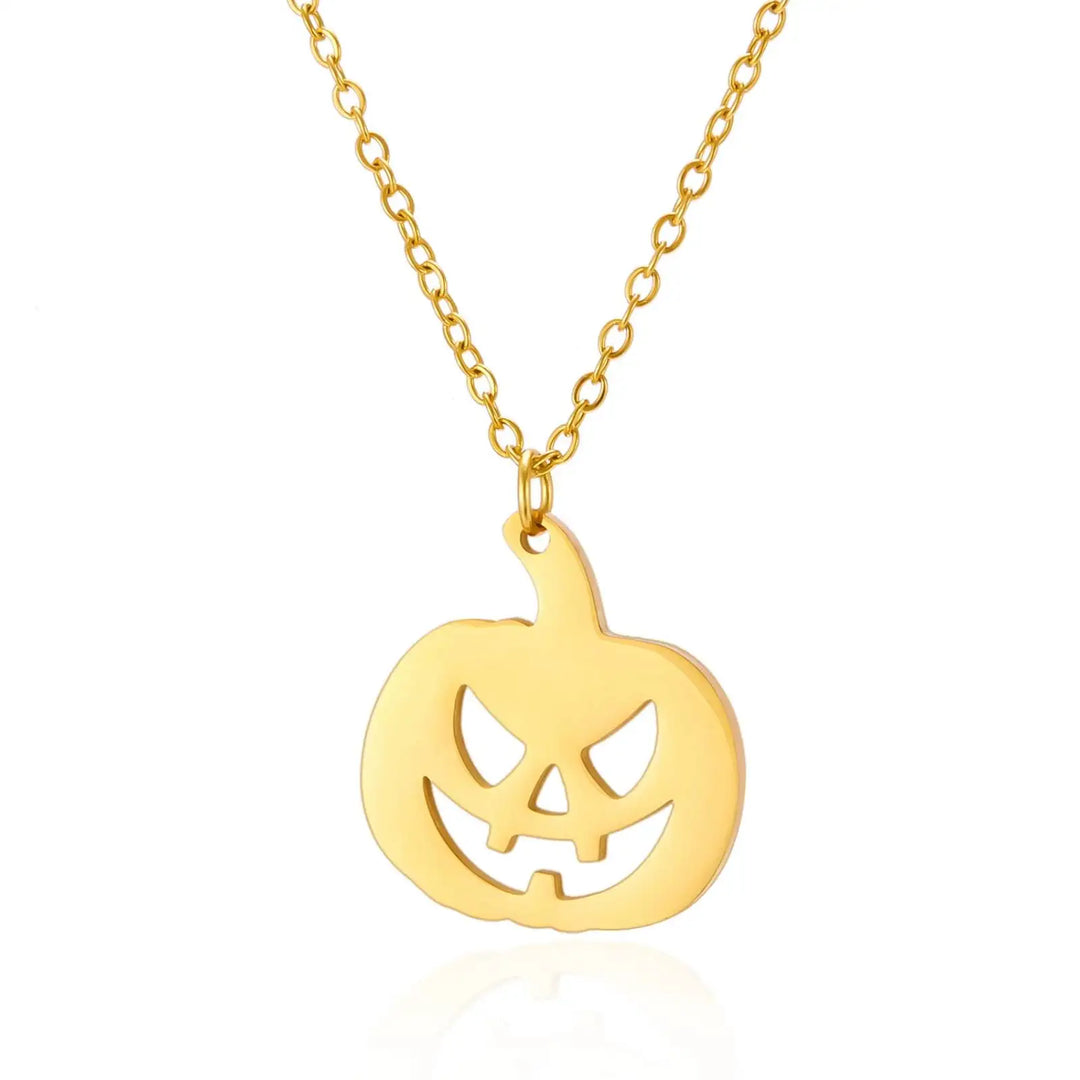 Halloween Pumpkin Pendant Necklace