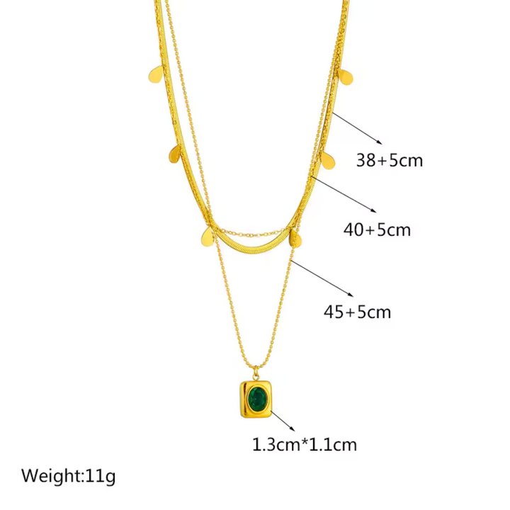 Elegant Golden Necklace Set