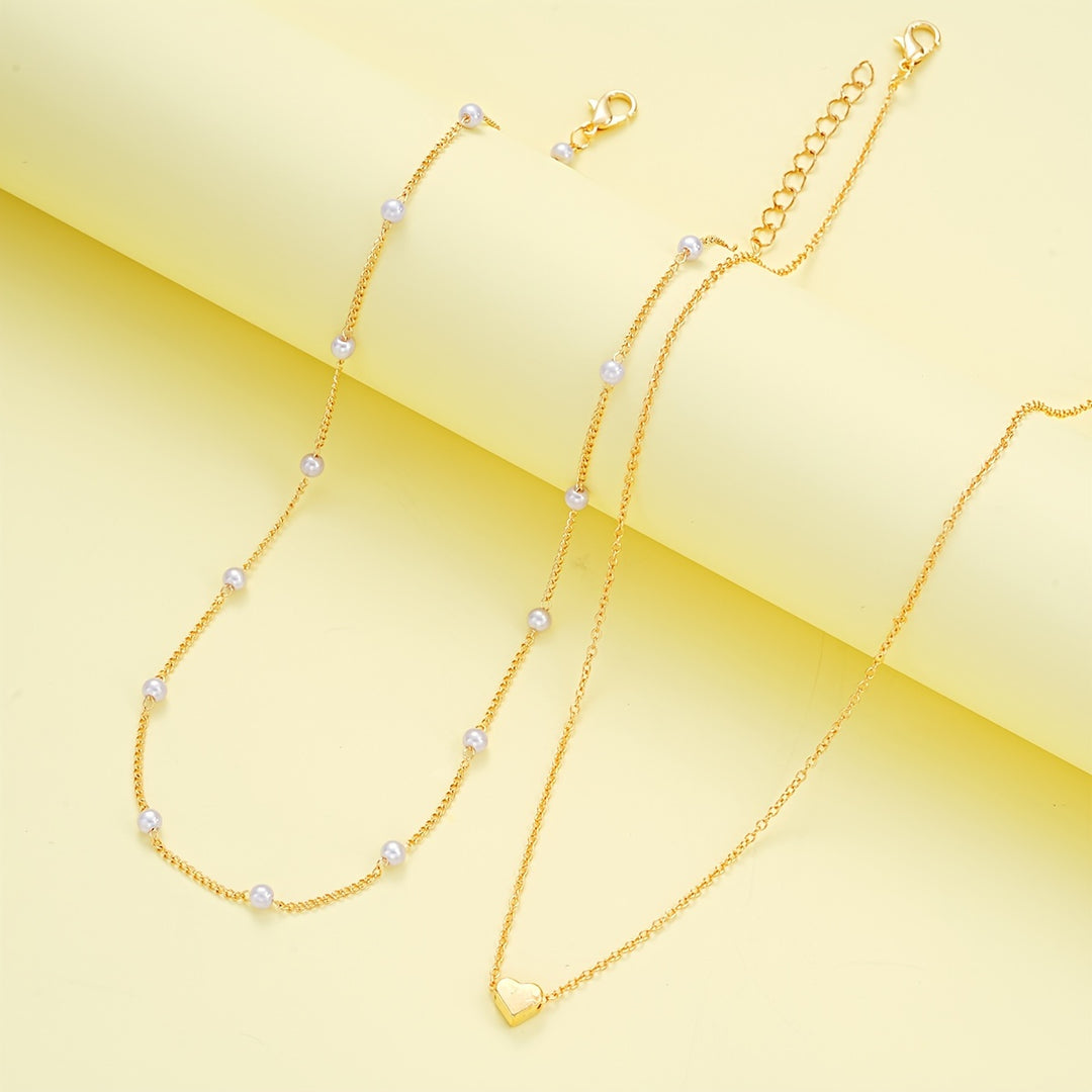 Chic Minimalist Necklace and Bracelet Set