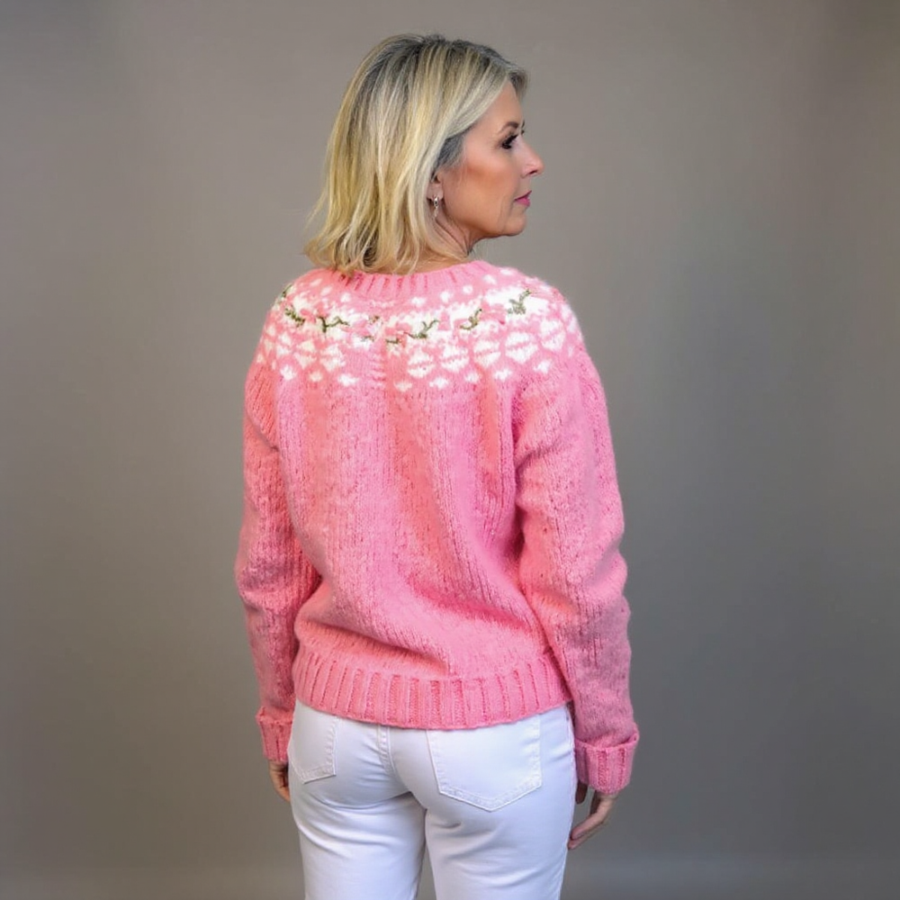 Cosy Vintage Nordic Knitted Jumper for Autumn (2)