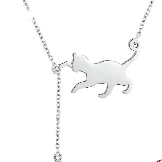 Cute Cat Chain Pendant Necklace
