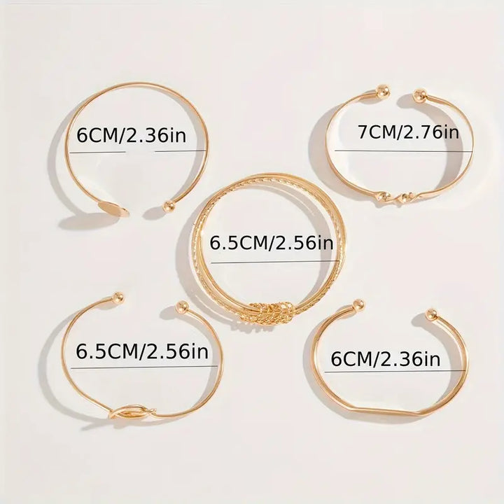 Eleganct Golden Bracelet Set