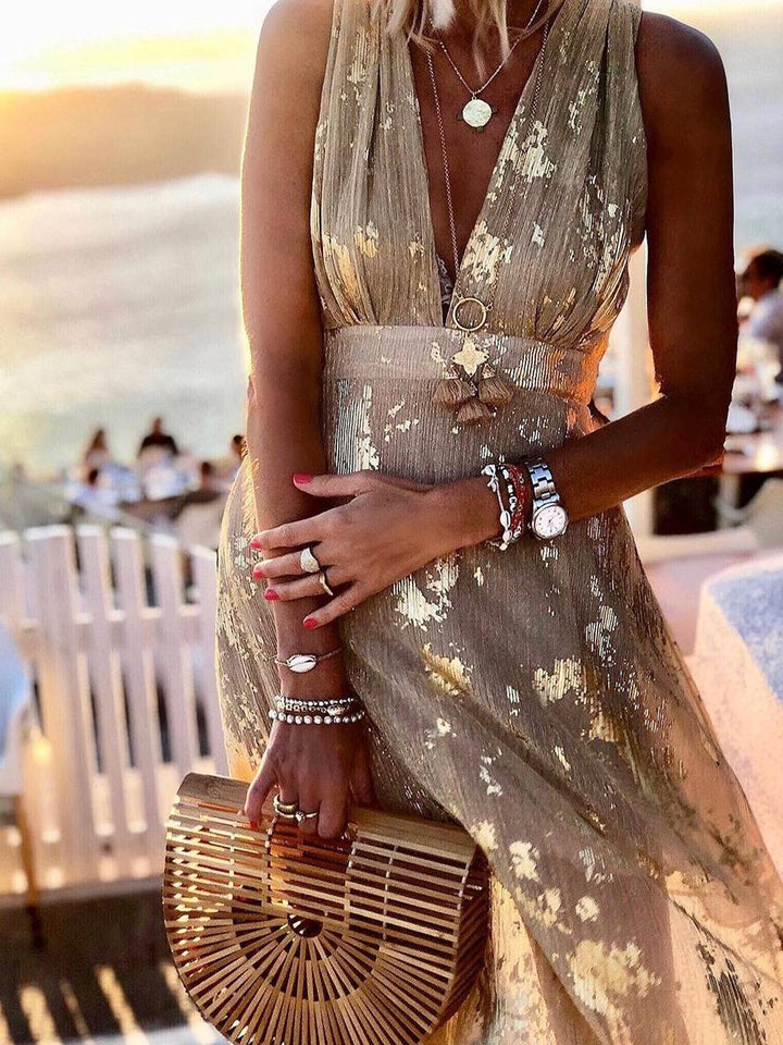 Elegant Sequin Wedding Guest Maxi Dress (3)