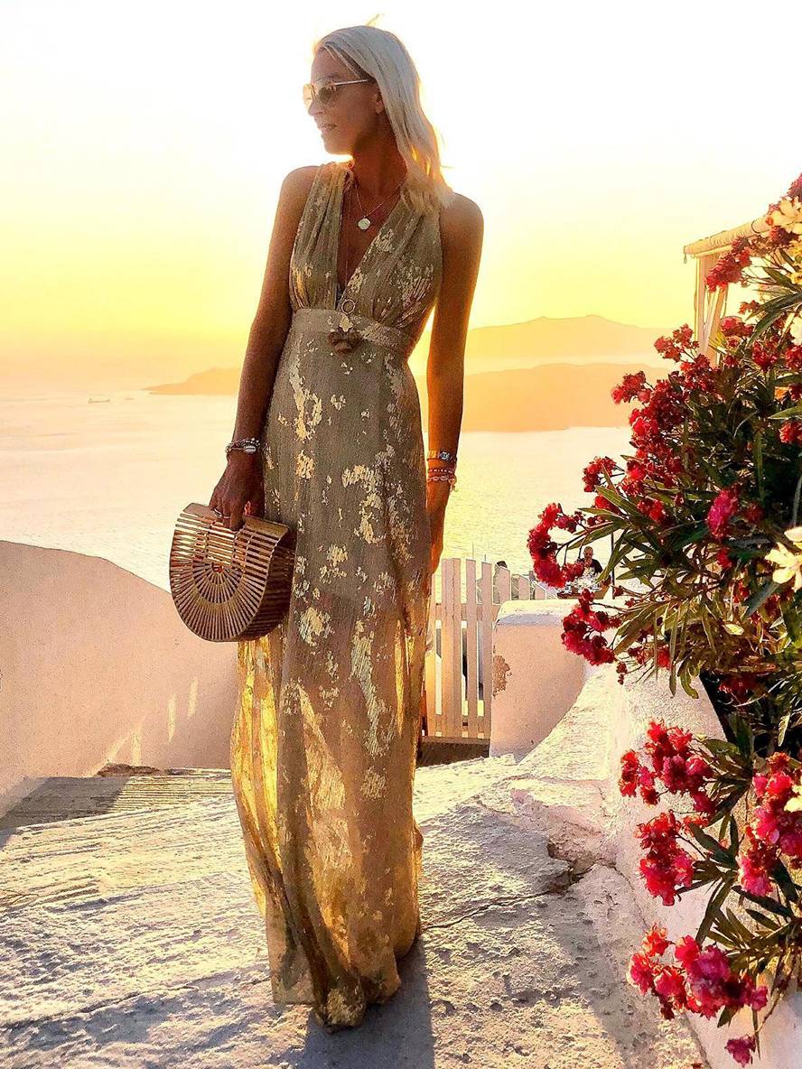 Elegant Sequin Wedding Guest Maxi Dress (4)