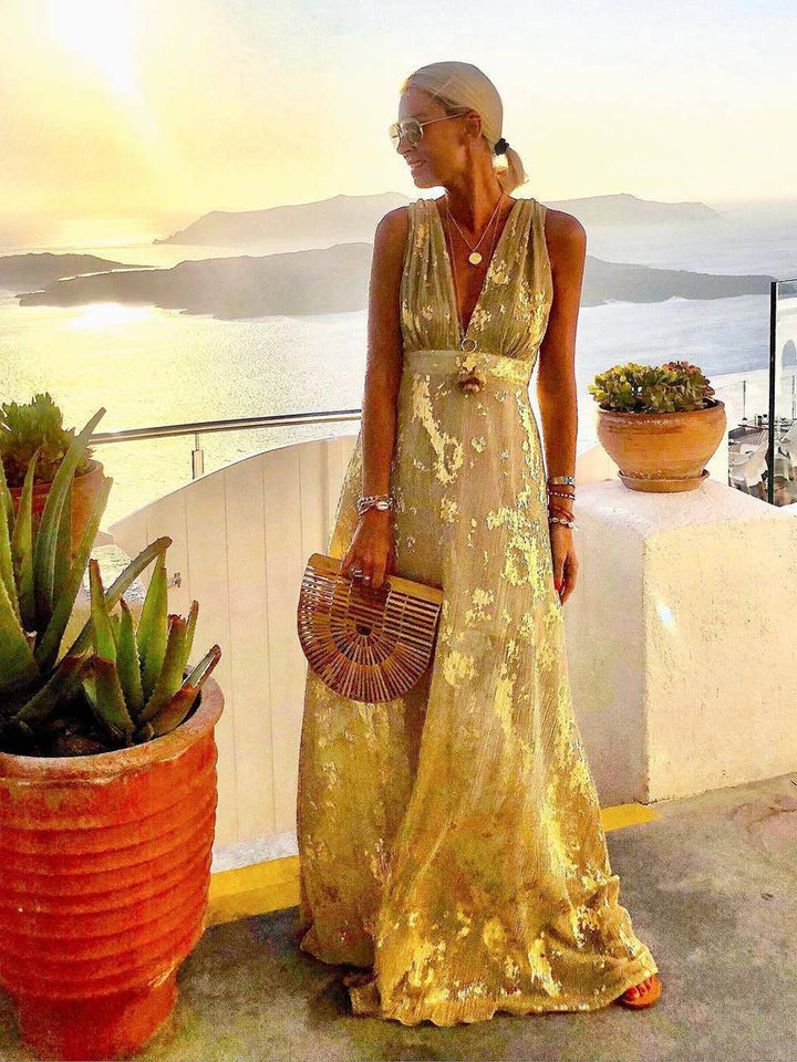 Elegant Sequin Wedding Guest Maxi Dress (5)
