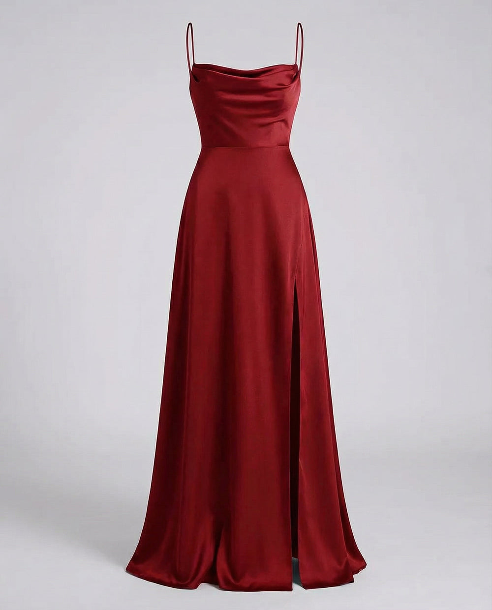 Elegant Silk Maxi Wedding Guest Dress (2)