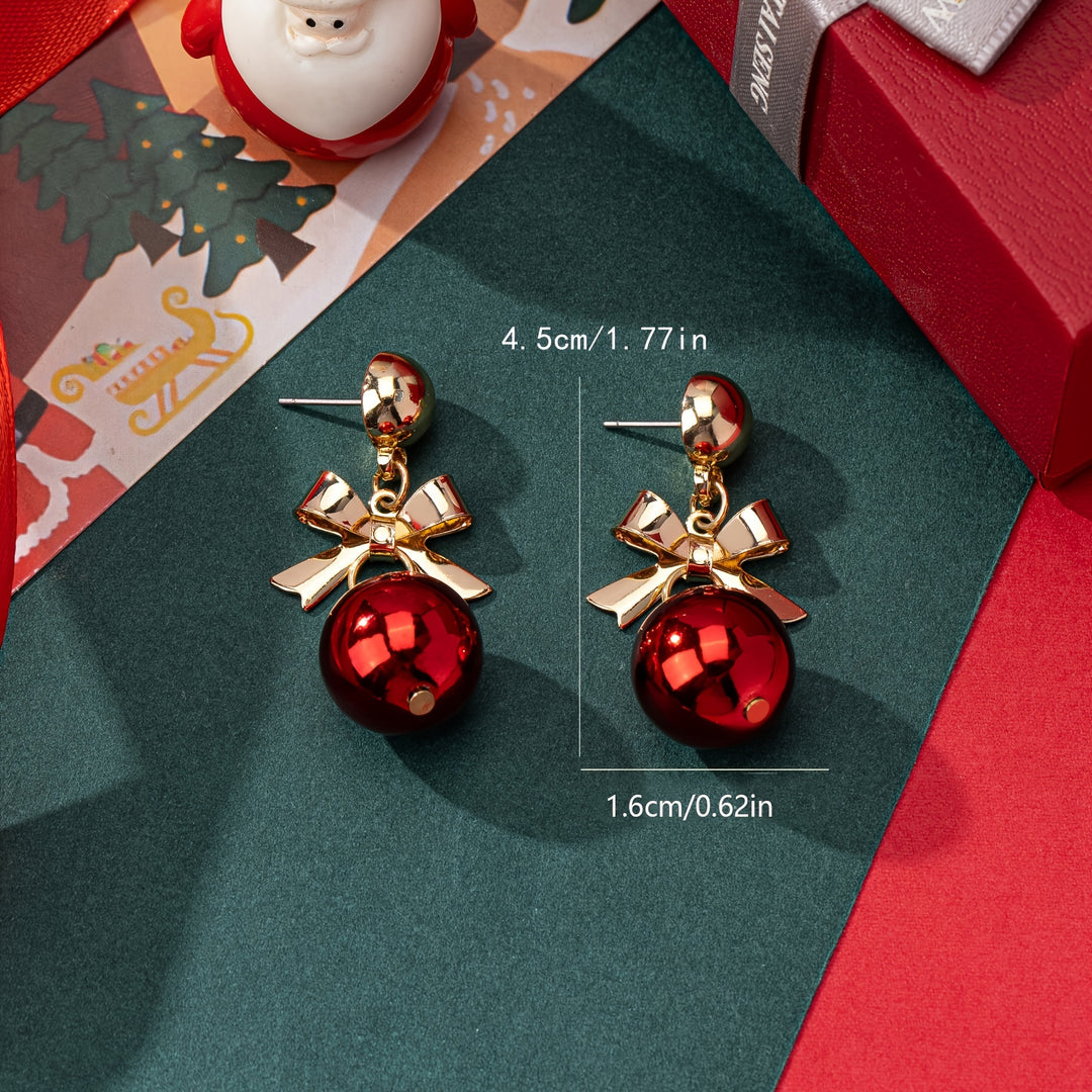 Chic Christmas Acrylic Dangle Earrings