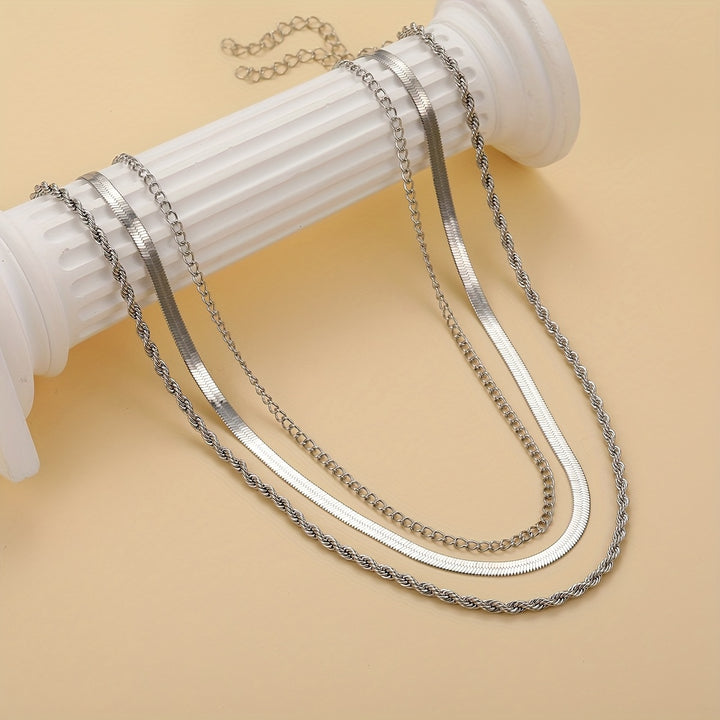 Sophisticated Multi-Layered Gold Necklace