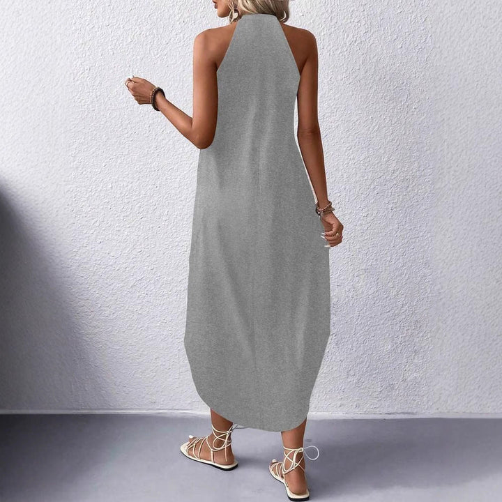 Flowing Maxi Wedding Guest Dress for Summer (3)