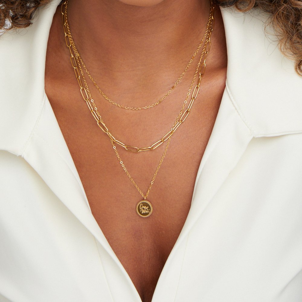 Vintage Coin Layer Necklace