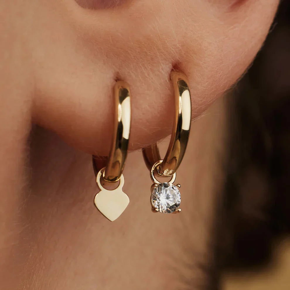 Timeless Gold Larmes de Lune Hoop Earrings