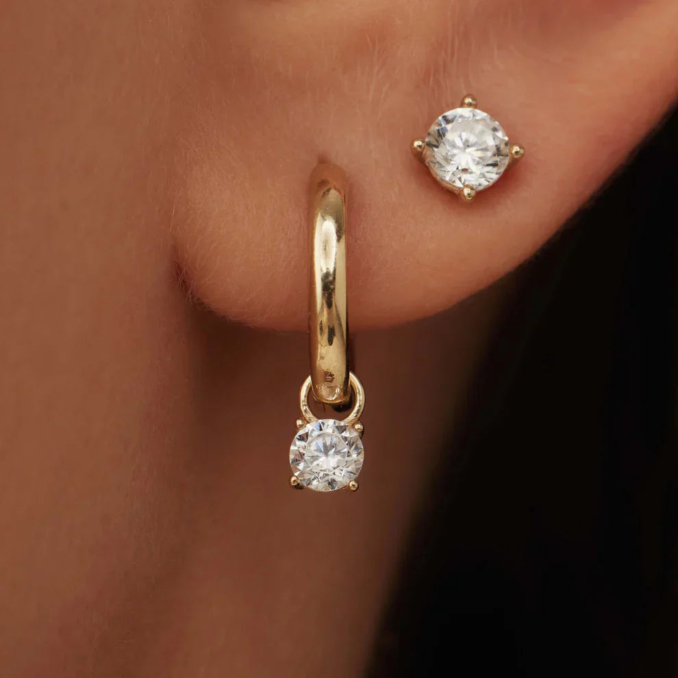 Timeless Gold Larmes de Lune Hoop Earrings